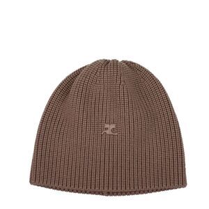 Courrèges Brown Wool Women's Beanie
